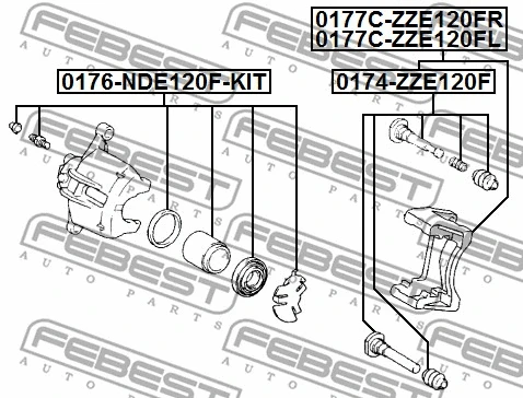 Repair Kit, brake caliper