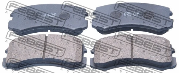 Brake Pad Set, disc brake (0401-CKF)