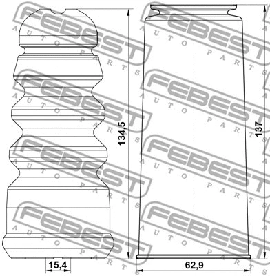 Dust Cover Kit, shock absorber