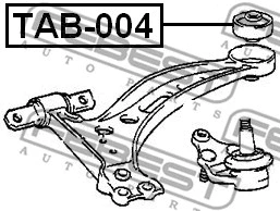 Mounting, control/trailing arm