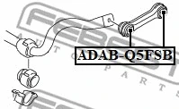 Mounting, axle strut
