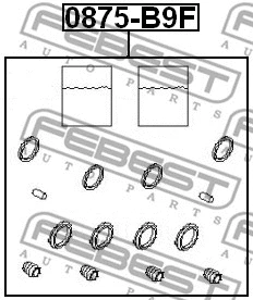 Repair Kit, brake caliper