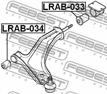Mounting, control/trailing arm
