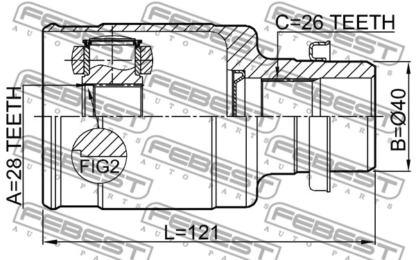 Joint Kit, drive shaft (0711-AZG413RH)