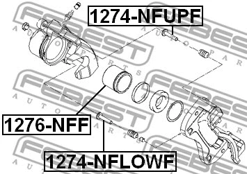 Piston, brake caliper