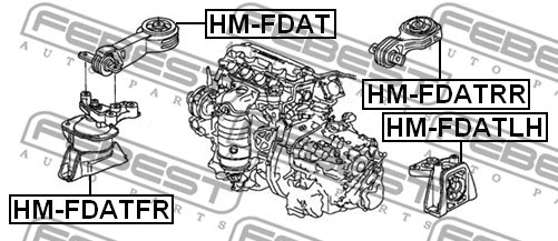Mounting, engine
