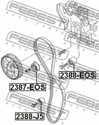 Deflection/Guide Pulley, timing belt