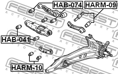 Mounting, control/trailing arm