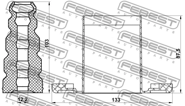 Dust Cover Kit, shock absorber