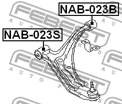 Mounting, control/trailing arm