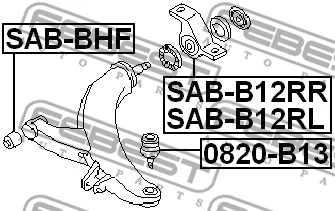 Mounting, control/trailing arm