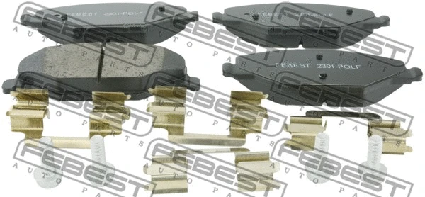 Brake Pad Set, disc brake (2301-POLF)