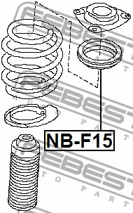 Rolling Bearing, suspension strut support mount
