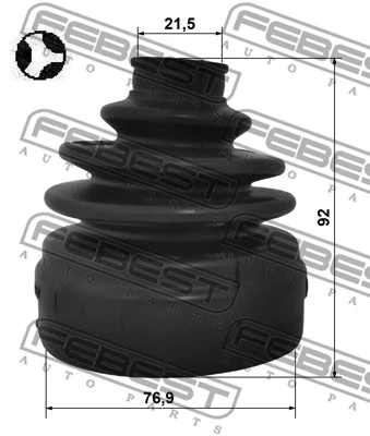 Bellow Kit, drive shaft (2215-NS20T)