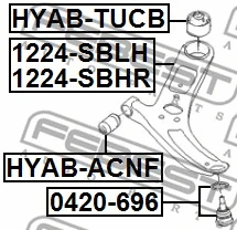 Control/Trailing Arm, wheel suspension