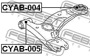 Mounting, control/trailing arm