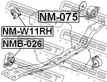 Mounting, engine