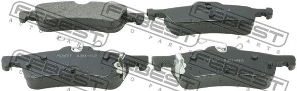 Brake Pad Set, disc brake (0301-FKR)