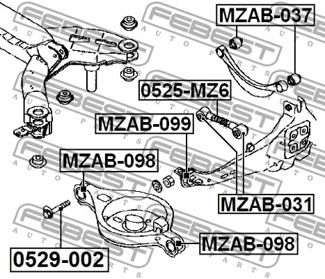 Control/Trailing Arm, wheel suspension
