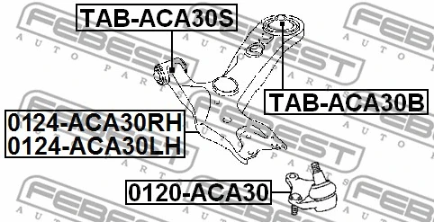 Mounting, control/trailing arm