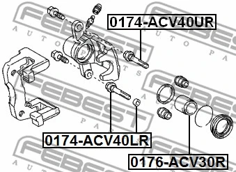 Guide Bolt, brake caliper