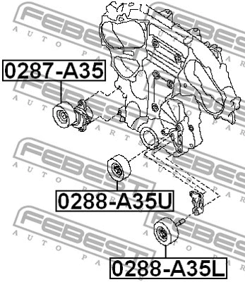 Tensioner Pulley, V-ribbed belt