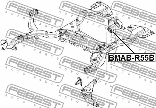 Mounting, control/trailing arm