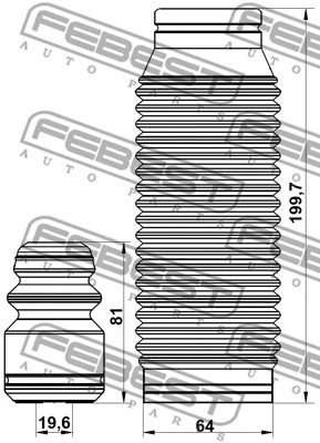 Dust Cover Kit, shock absorber