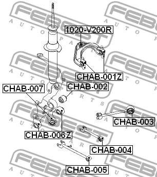 Mounting, control/trailing arm