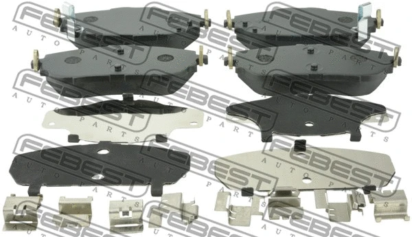 Brake Pad Set, disc brake (0101-NDE180F)