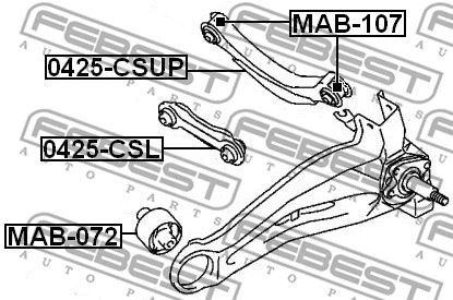 Control/Trailing Arm, wheel suspension