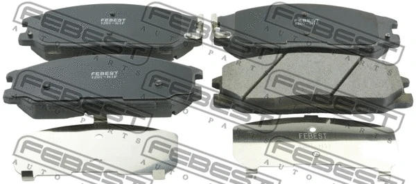 Brake Pad Set, disc brake (1201-H1F)