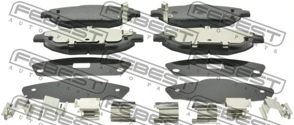Brake Pad Set, disc brake (0101-ADT271F)