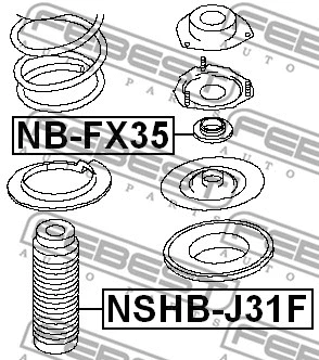 Rolling Bearing, suspension strut support mount