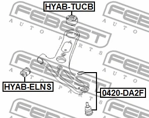 Mounting, control/trailing arm