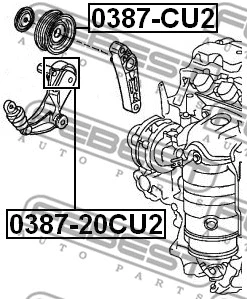 Tensioner Pulley, V-ribbed belt