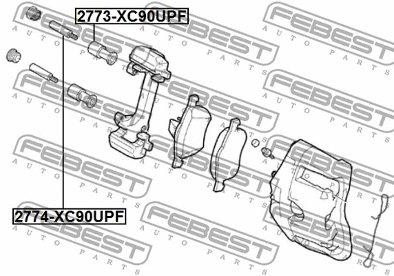 Guide Bolt, brake caliper