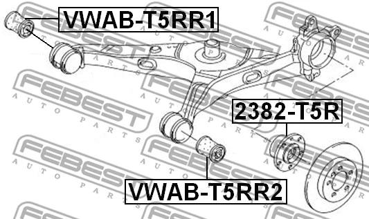Mounting, control/trailing arm