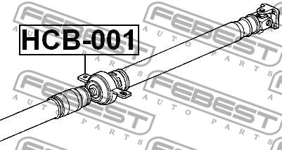 Bearing, propshaft centre bearing