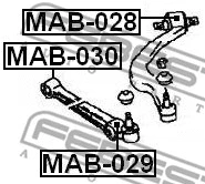 Mounting, control/trailing arm