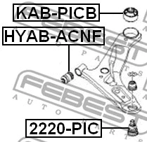 Mounting, control/trailing arm
