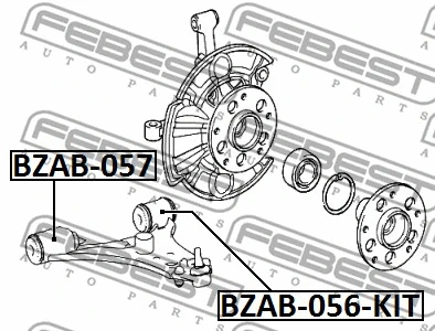 Mounting, control/trailing arm