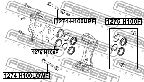Repair Kit, brake caliper (1275-H100F)