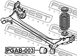 Bushing, axle beam