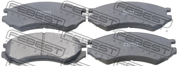 Brake Pad Set, disc brake (0201-P10F)
