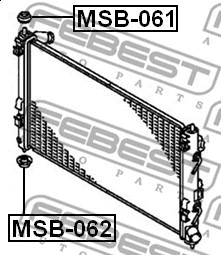 Mounting, radiator