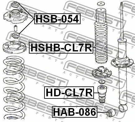 Spacer Bush, shock absorber