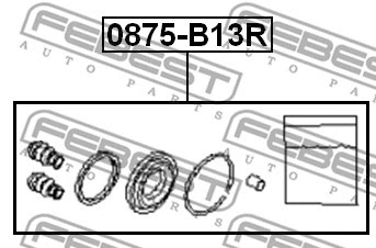 Repair Kit, brake caliper