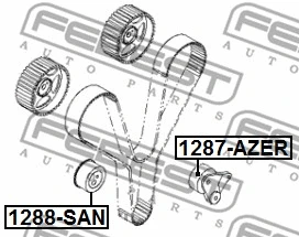 Tensioner Pulley, timing belt