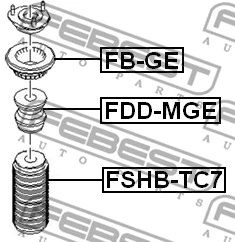 Rolling Bearing, suspension strut support mount
